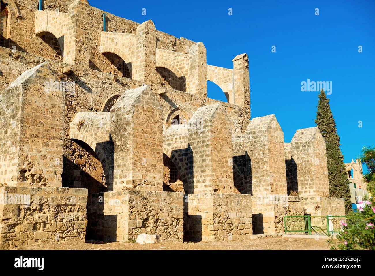 Mosquée Sinan Pasha, ancienne église Saint-Pierre et Paul. Famagusta, Chypre Banque D'Images