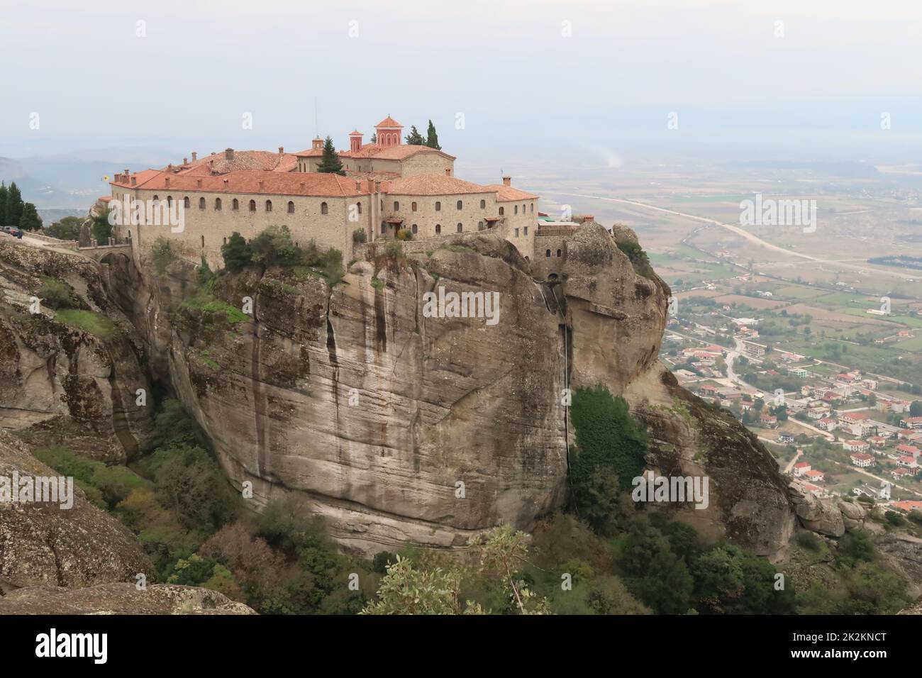 Belle vue sur St. Monastère Stephen, Meteora Banque D'Images