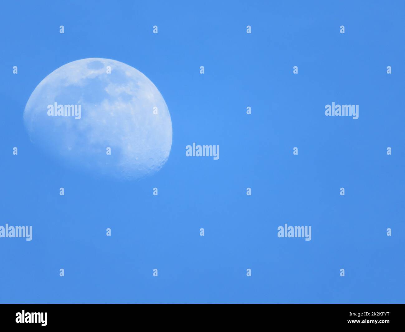 belle photo de la lune satellite grand silence loin Banque D'Images