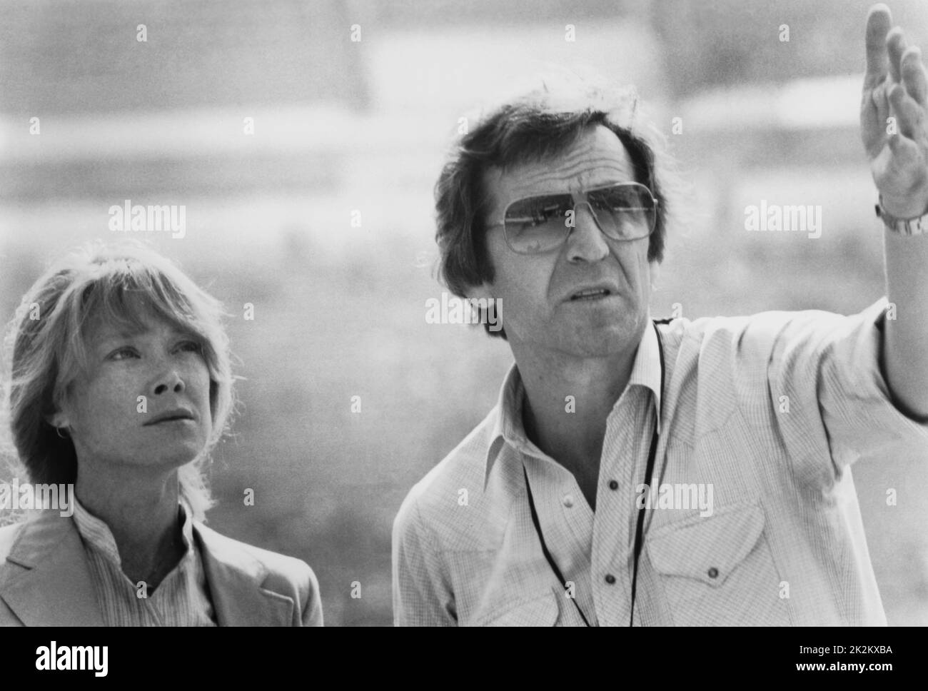 Année manquante : 1982 Etats-Unis Directeur : Costa-Gavras Sissy Spacek, Costa-Gavras photo Golden Palm Cannes 1982 Banque D'Images