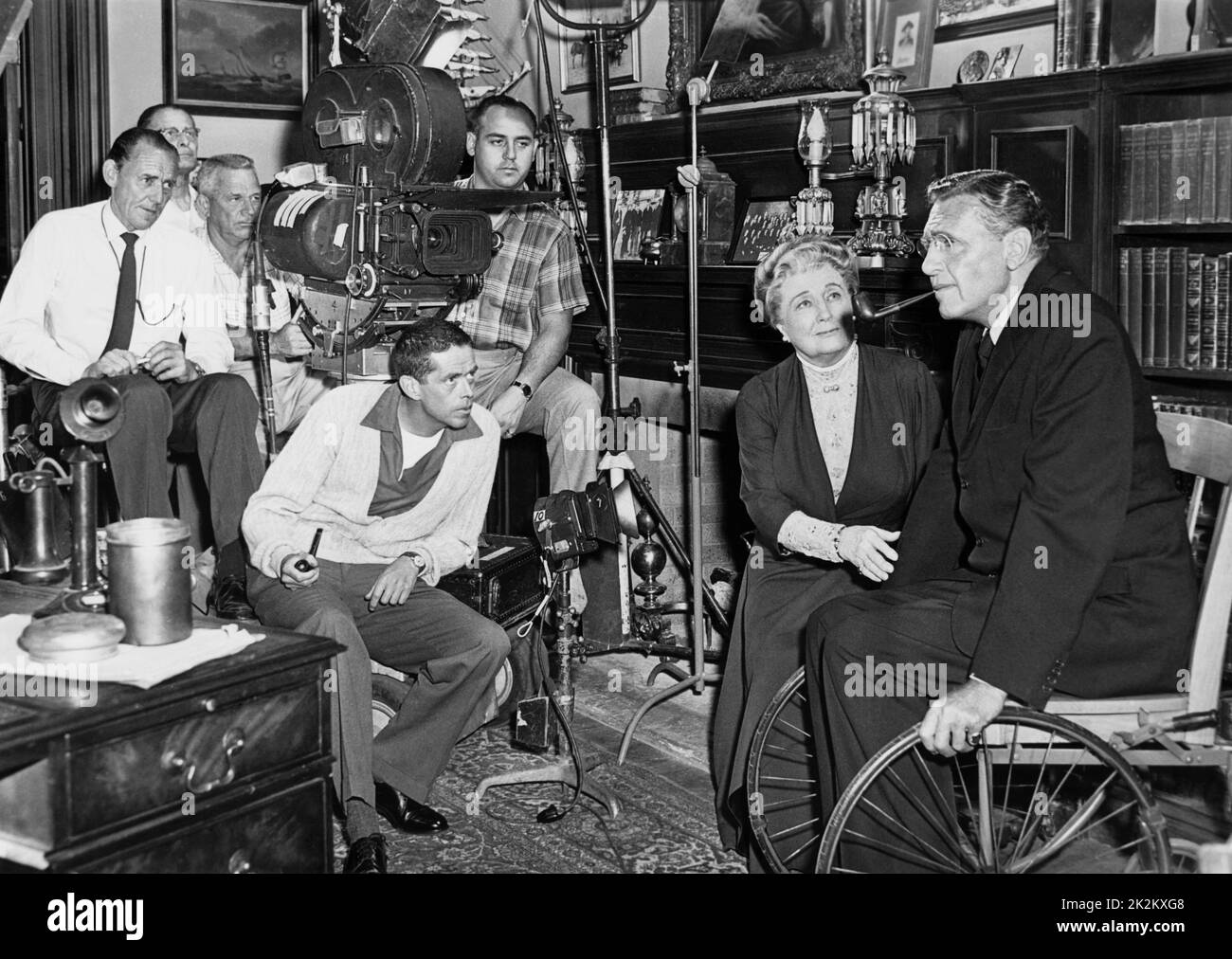 Lever du soleil à Campobello année : 1960 Etats-Unis Directeur : Vincent J. Donehue Vincent J. Donehue, Ann Shoemaker, Ralph Bellamy photo de tournage Banque D'Images