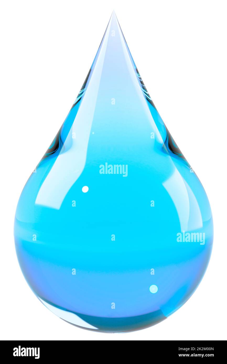 Water drop isolated on white Banque D'Images Water drop isolated on white Banque D'Images