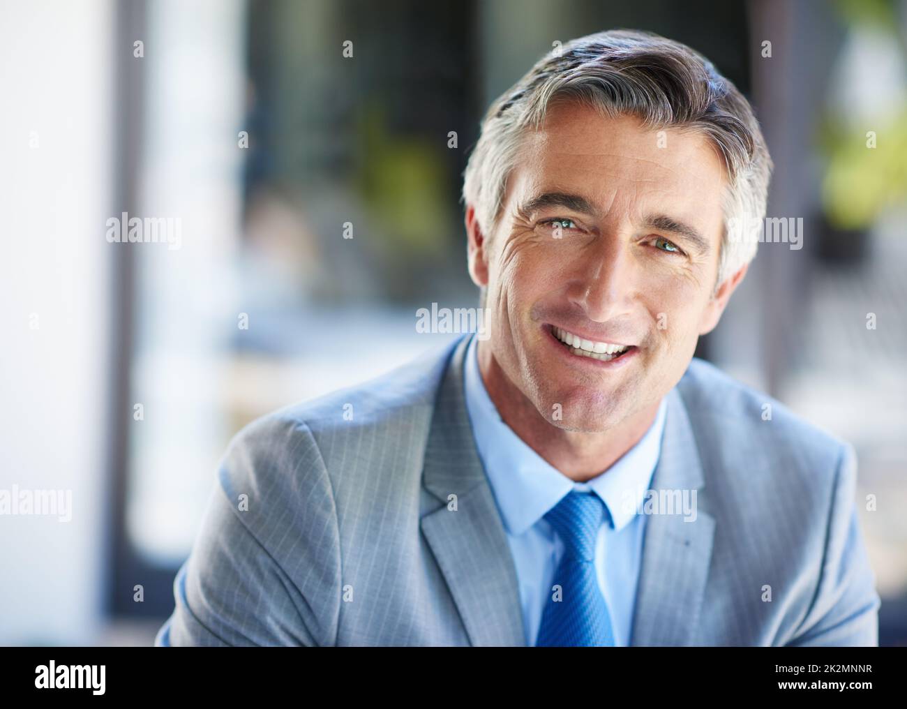 Le succès a souri ma carrière. Portrait d'un homme d'affaires mature et confiant. Banque D'Images