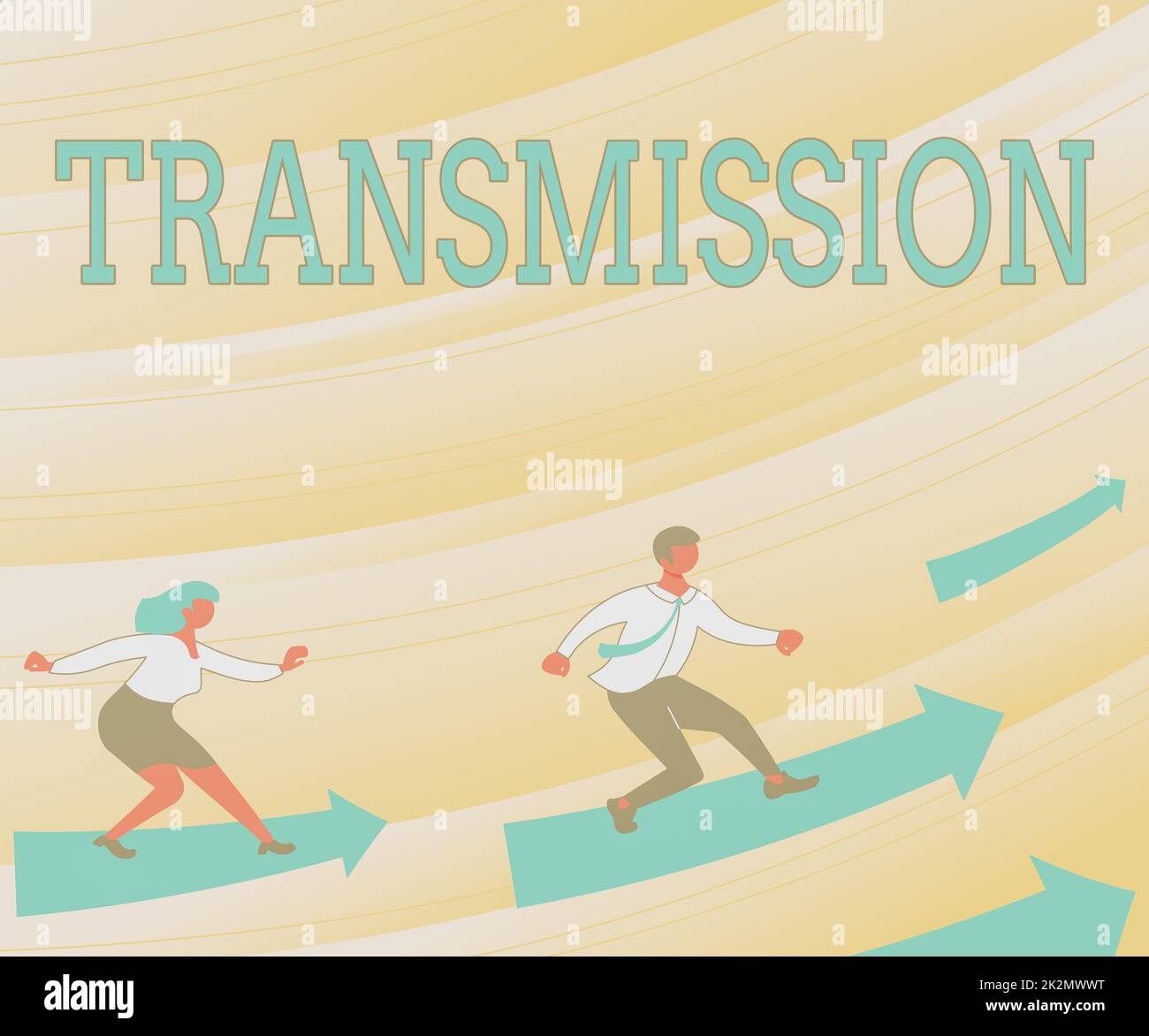 Inspiration montrant le signe transmission. Concept d'affaires partie moteur automobile câbles électriques haute tension flèches guider deux collègues collaborateurs vers un meilleur plan financier Banque D'Images