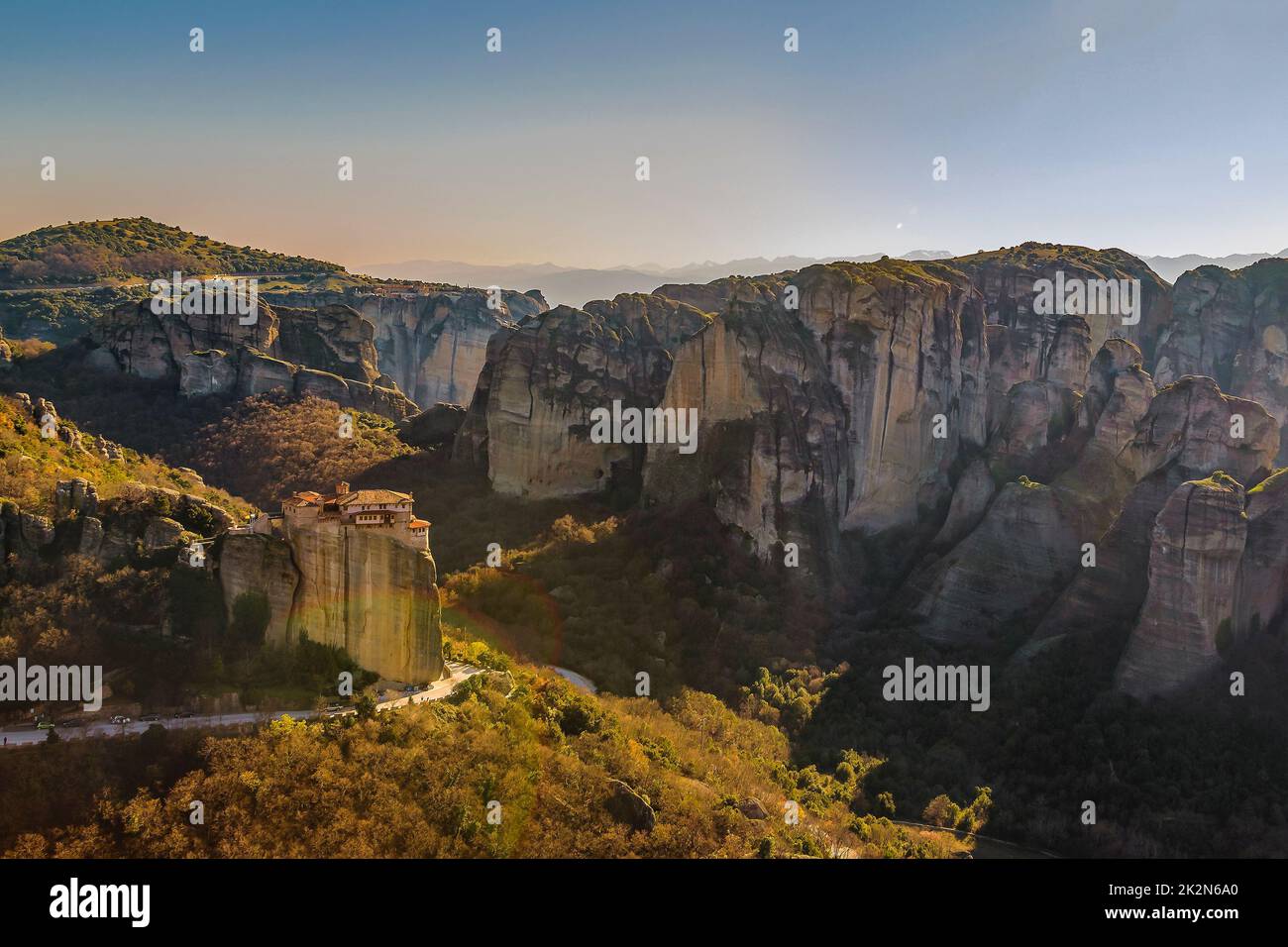 Monastères Meteora, Tesalia, Grèce Banque D'Images