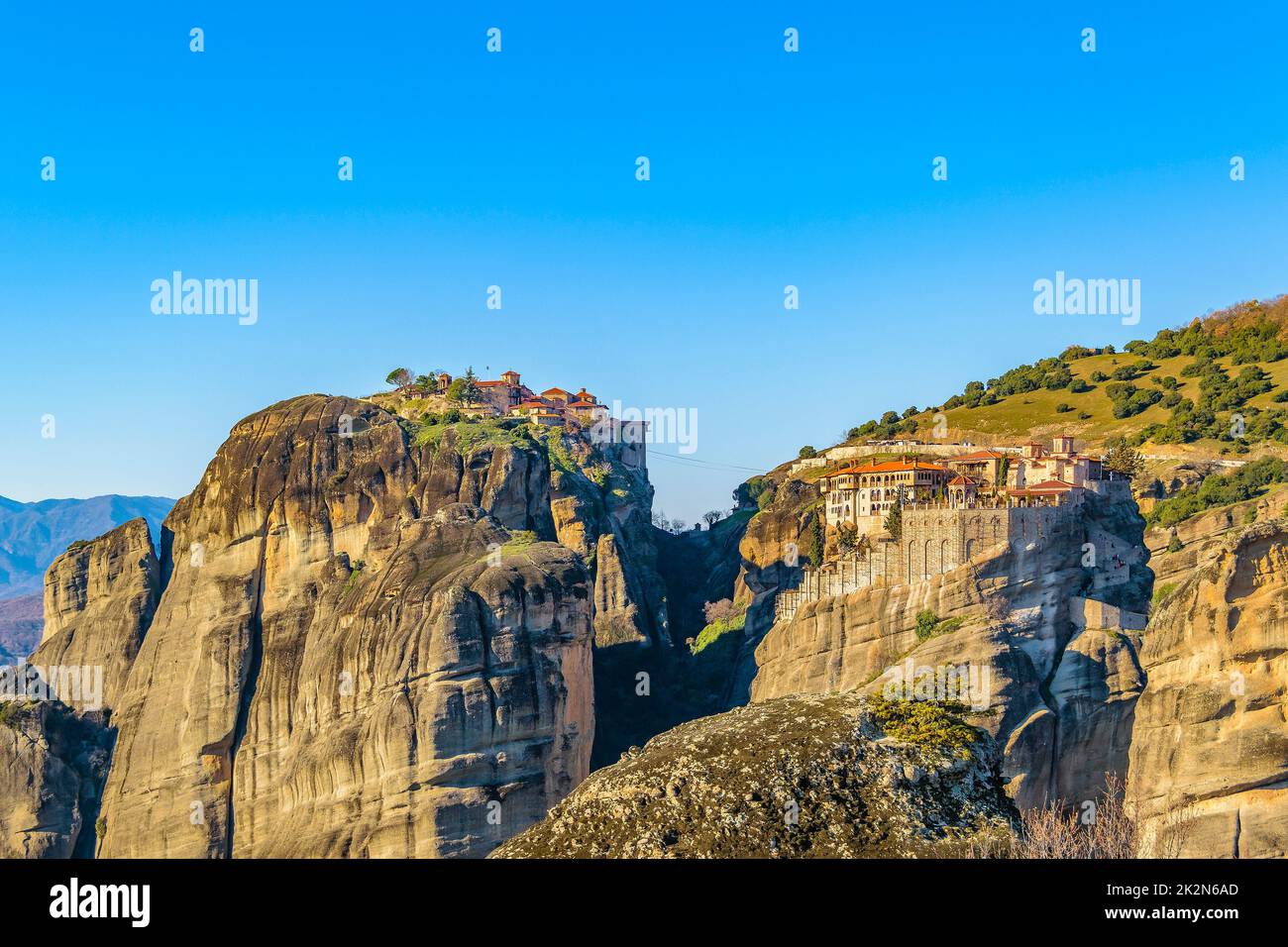 Monastères Meteora, Tesalia, Grèce Banque D'Images