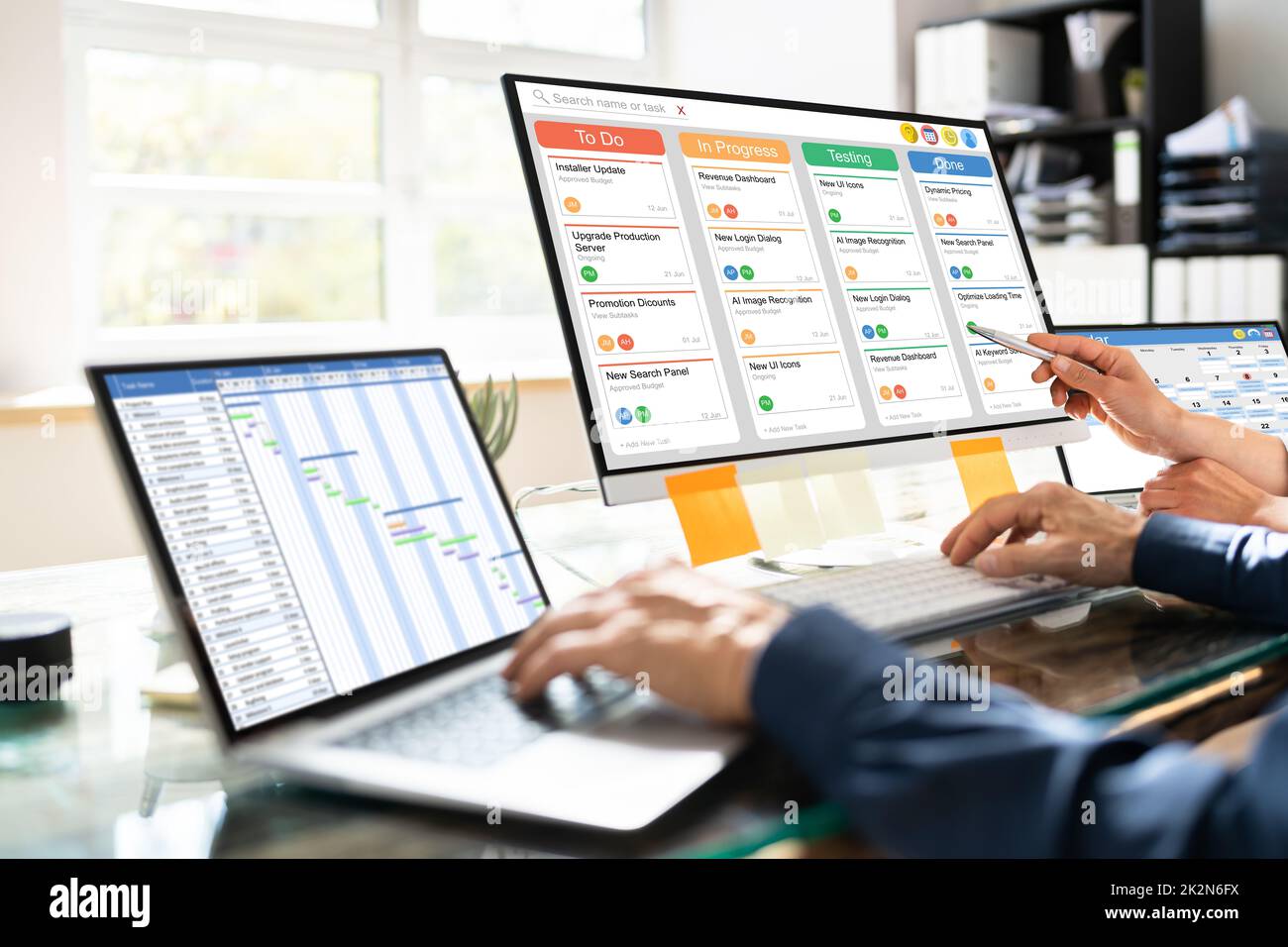 Planification du chef de projet Scrum Banque D'Images