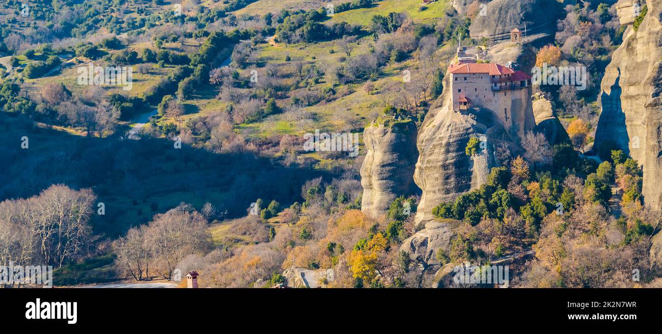 Monastères Meteora, Tesalia, Grèce Banque D'Images