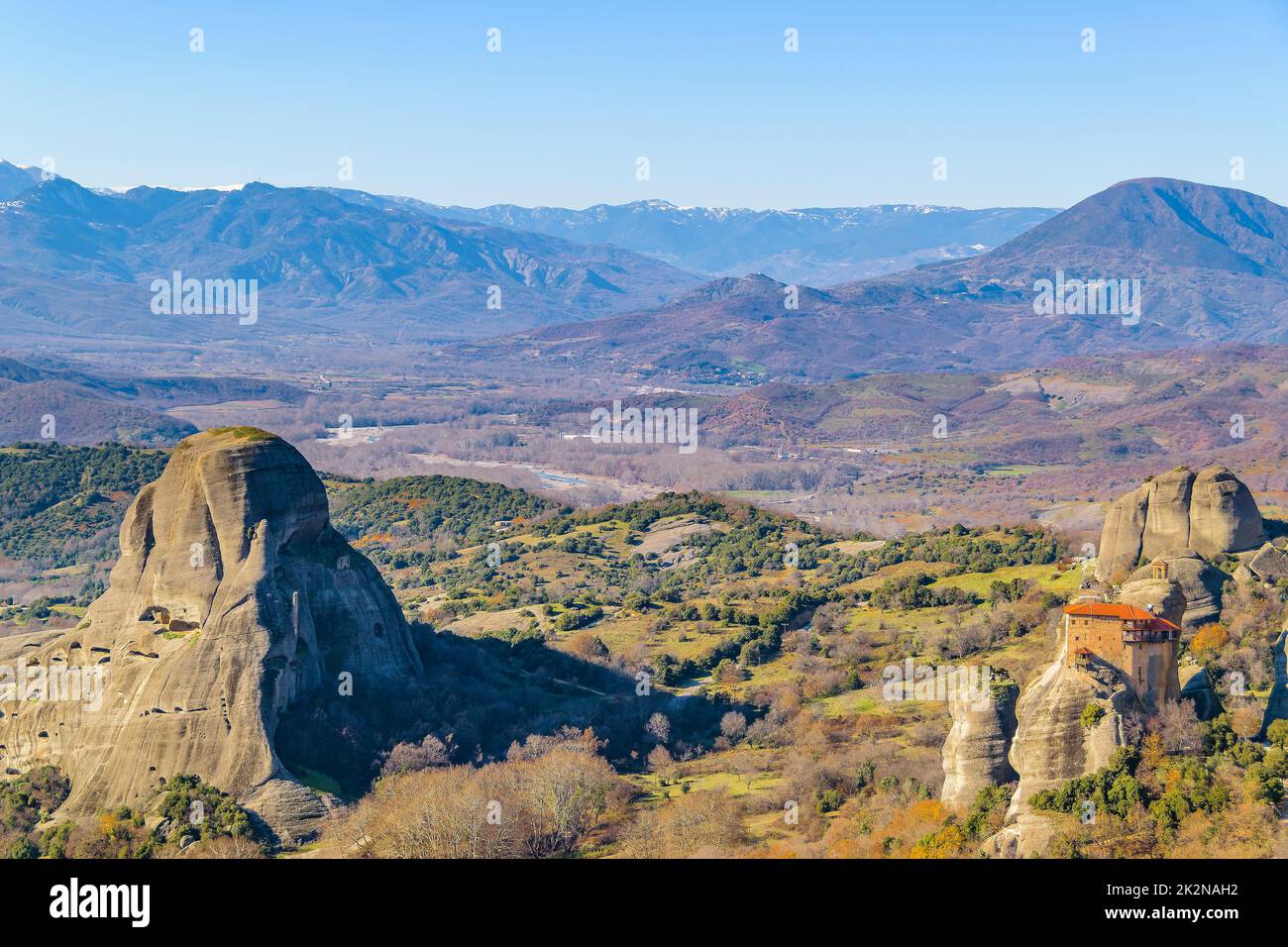 Monastères Meteora, Tesalia, Grèce Banque D'Images