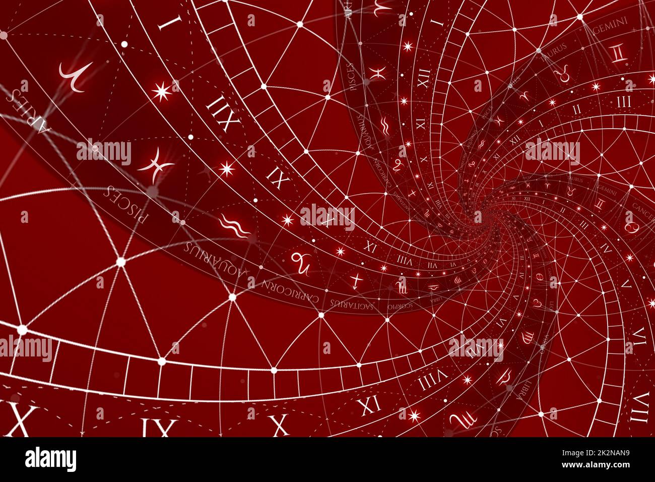 Abstrait ancien fond conceptuel sur le mysticisme, l'astrologie, la fantaisie Banque D'Images