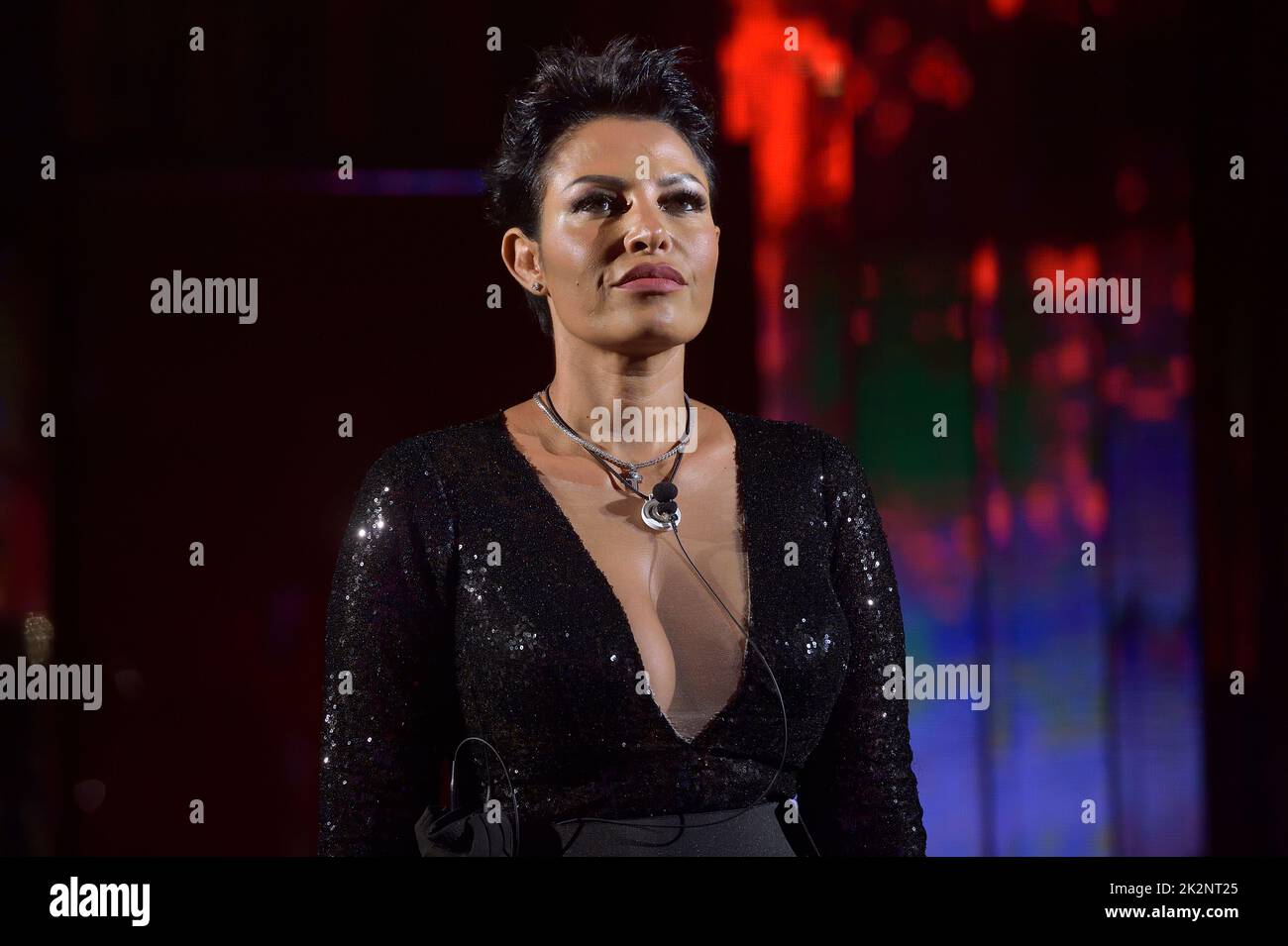 Carolina Marconi entre dans la maison de GF VIP 7. Deuxième épisode de Big Brother VIP 7. Rome (Italie) 22 septembre 2022 Banque D'Images