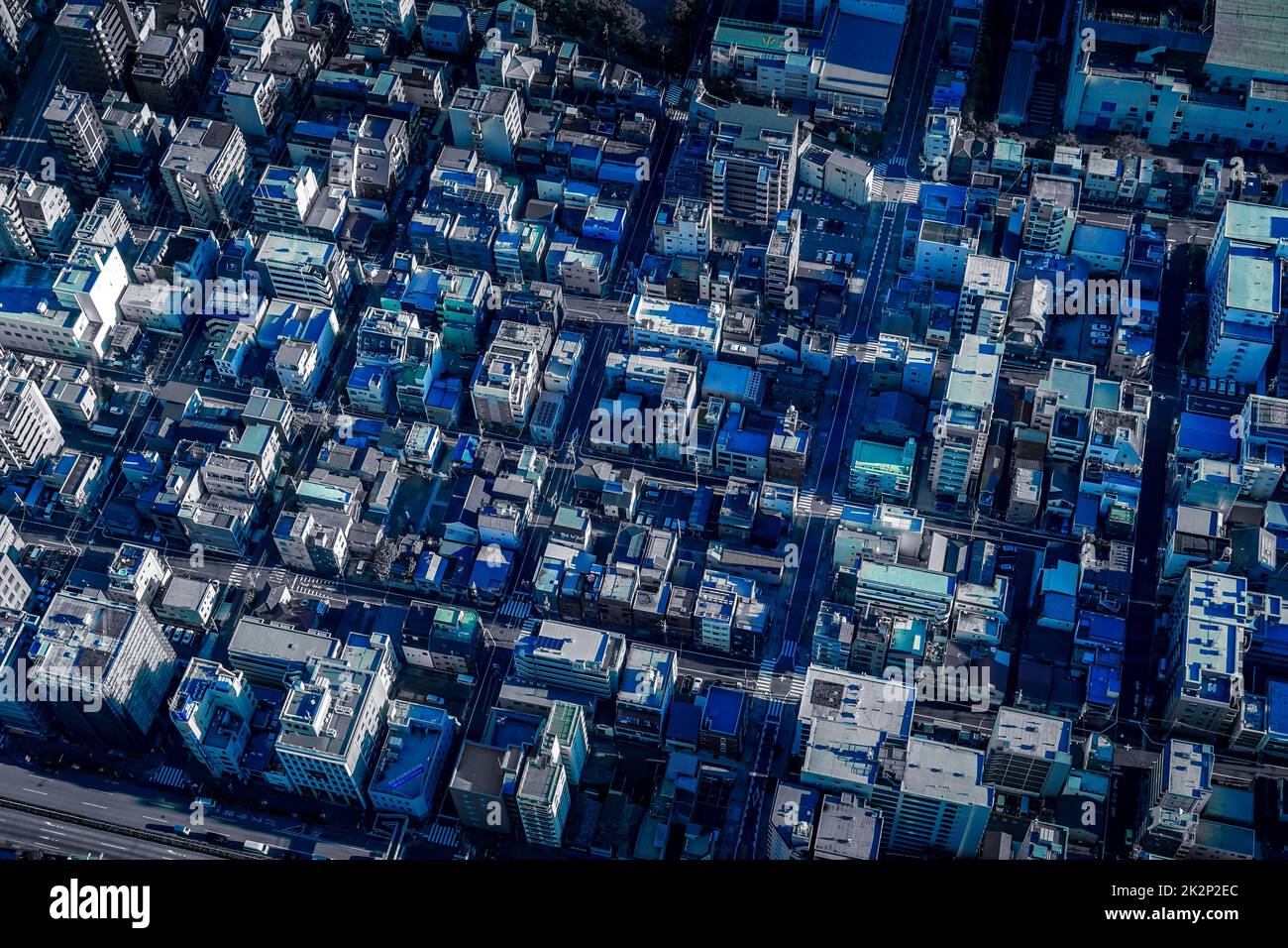 Paysage urbain de Tokyo (tournage depuis Tokyo Sky Tree) Banque D'Images