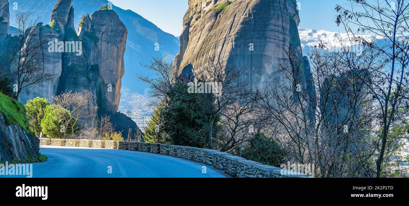 Monastères Meteora, Tesalia, Grèce Banque D'Images