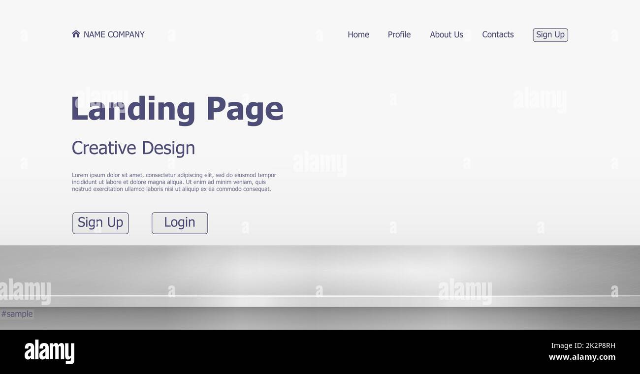 Conception concept site Web de la page d'arrivée du magasin en ligne - Vector Banque D'Images