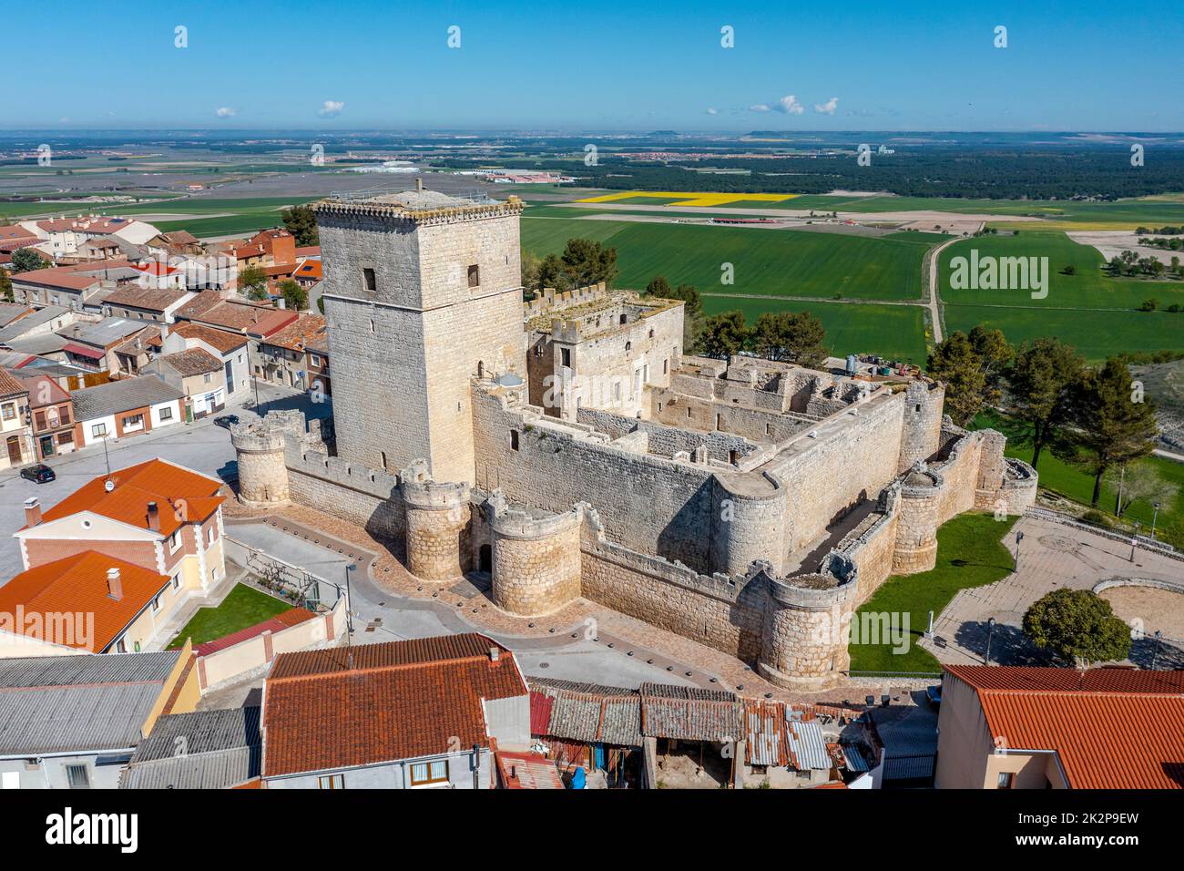 Image du château de Portillo Valladolid Castilla y Leon Espagne Banque D'Images