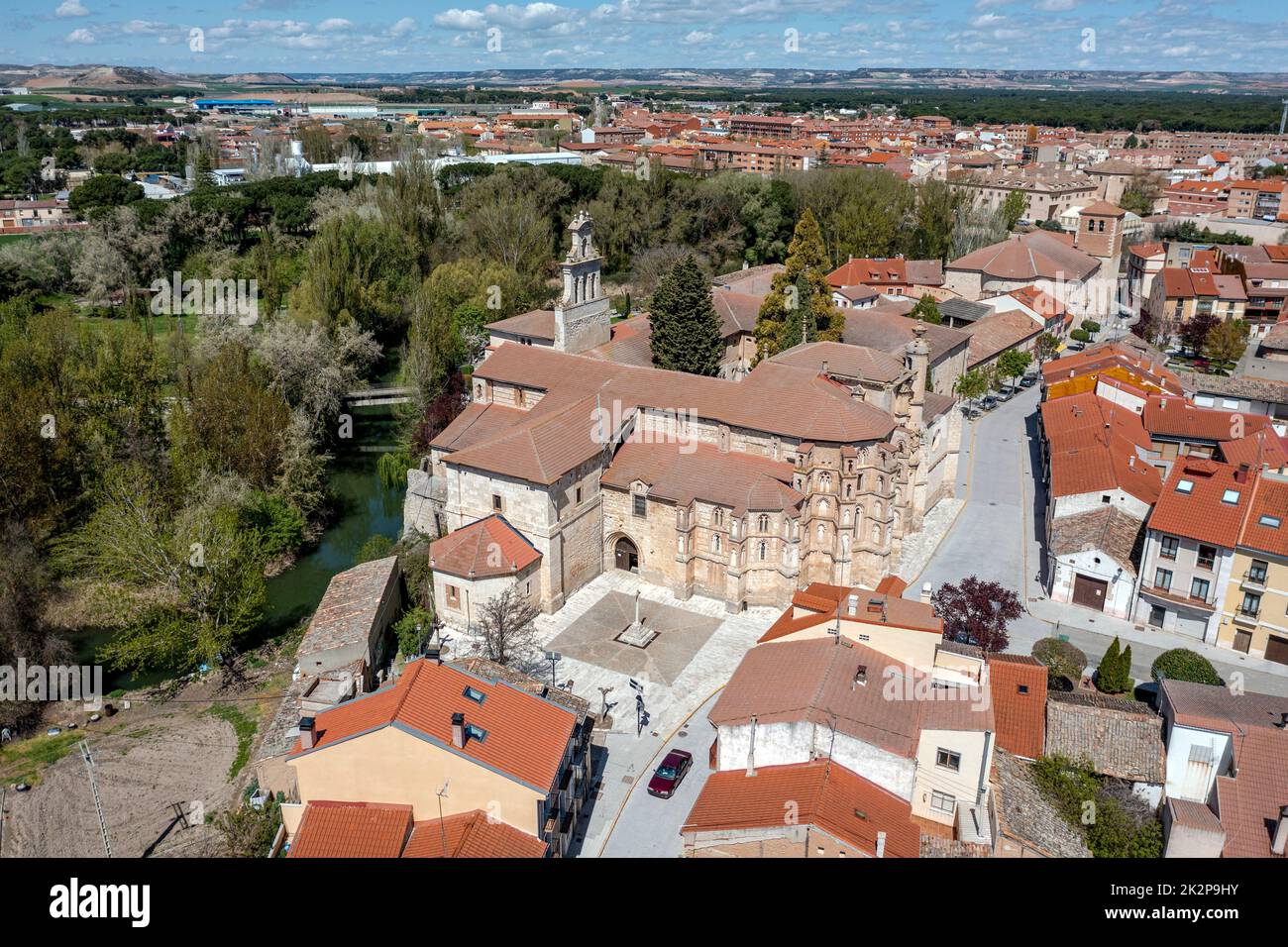 Église couvent de San Pablo dans la ville de Penafiel, Espagne Banque D'Images