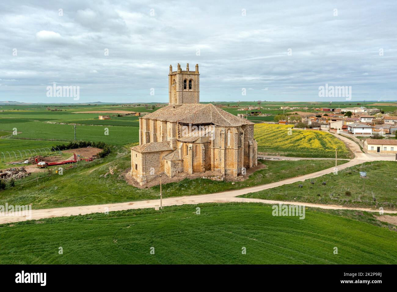 Église de la Nativité, Villasandino, Burgos, Castille-Leon, Espagne Banque D'Images