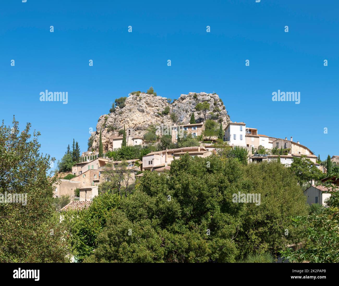 La Roque-Alric, région Provence-Alpes-Côte d'Azur dans le sud-est de la France Banque D'Images