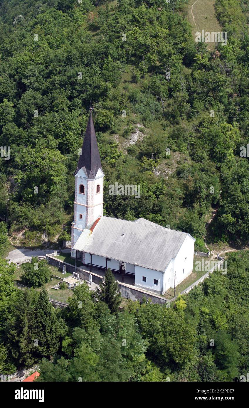 Église notre-Dame de Dol à Dol, Croatie Banque D'Images