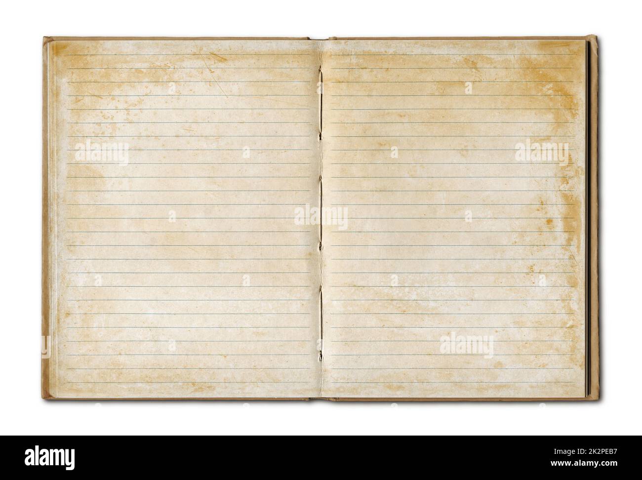 Ordinateur portable ouvert blanc Vintage Banque D'Images