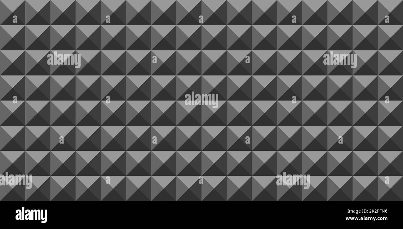 Abstrait panoramique web fond carrés noirs - vecteur Banque D'Images