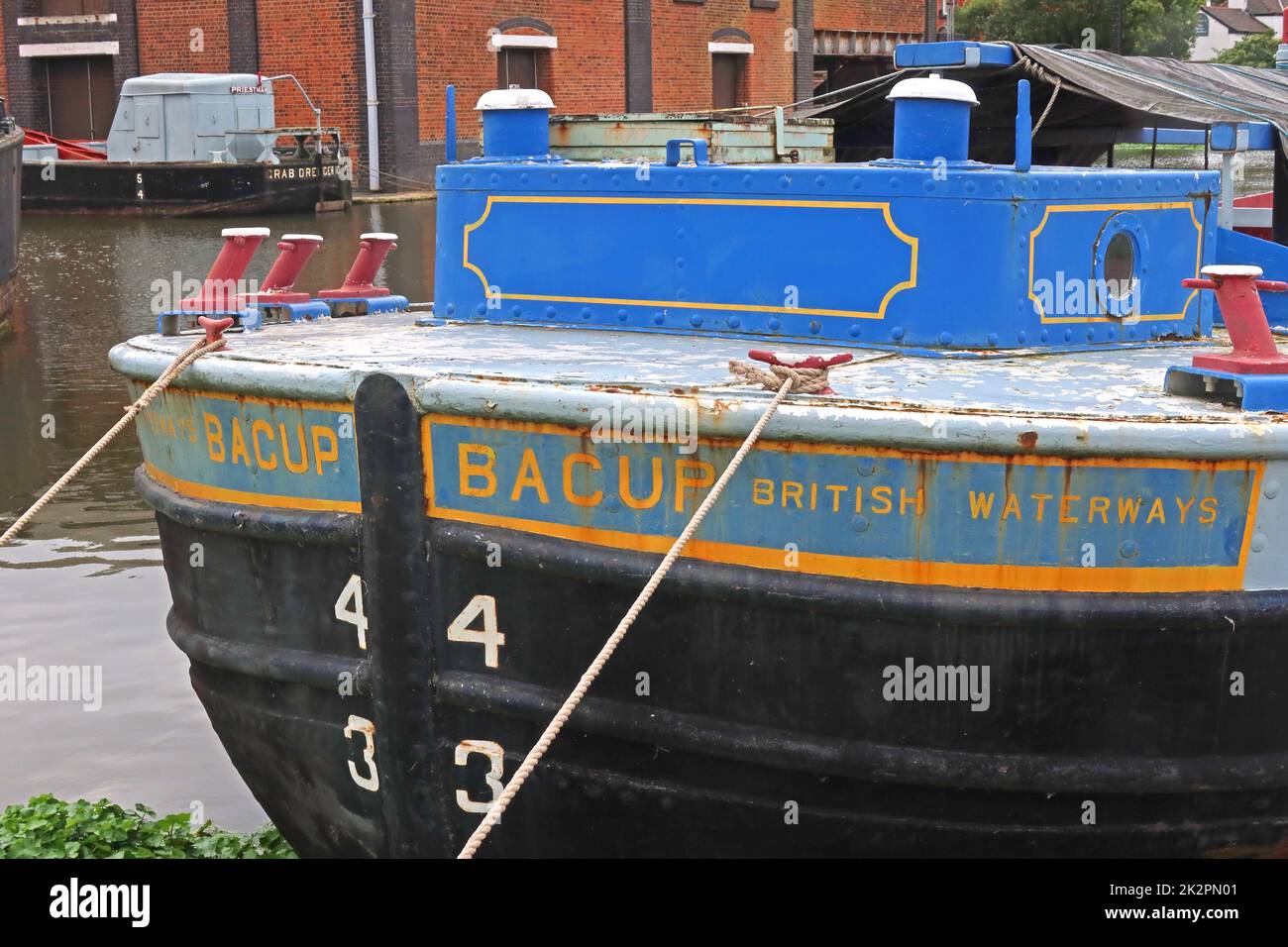 Bacup, voies navigables et canal, cargo, Rec No 1728 Liverpool Banque D'Images