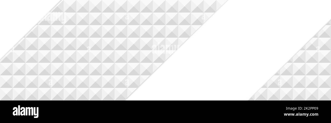 Modèle panoramique d'arrière-plan web blanc de nombreux carrés identiques avec espace pour le texte - Vector Banque D'Images