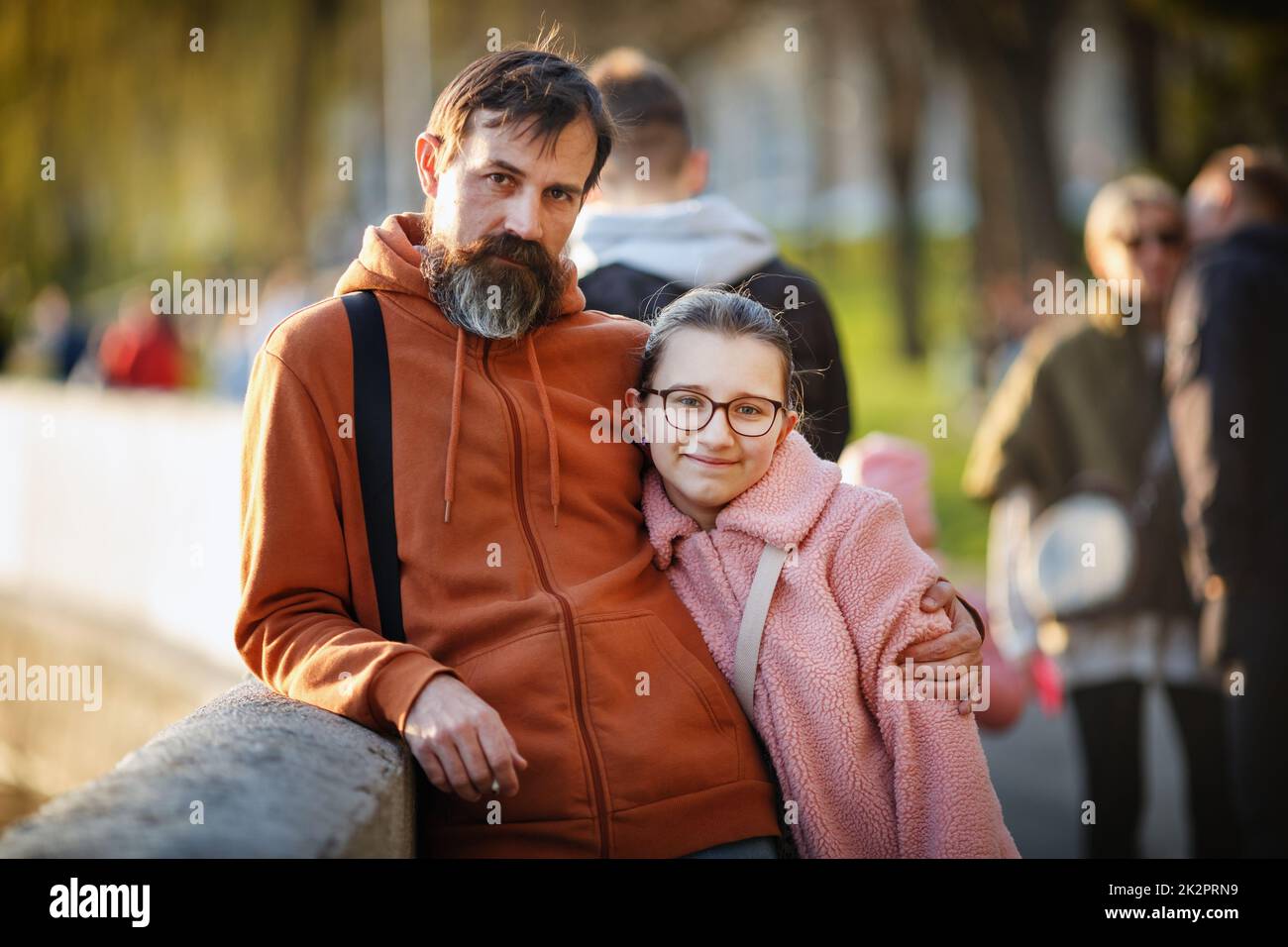 Fille à papa Banque D'Images