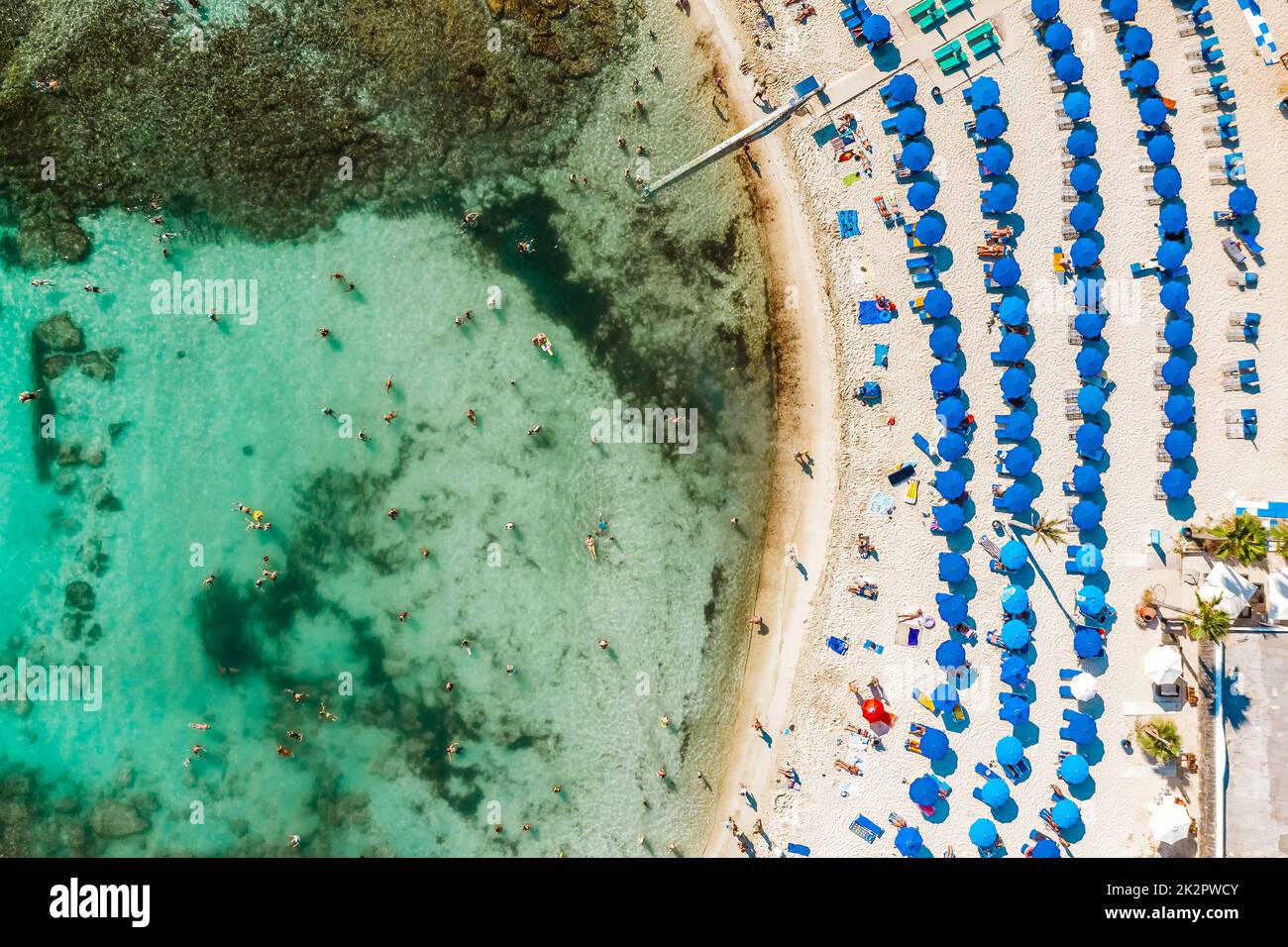 Vathia Gonia (Sandy bay) plage. Ayia Napa, Chypre Banque D'Images