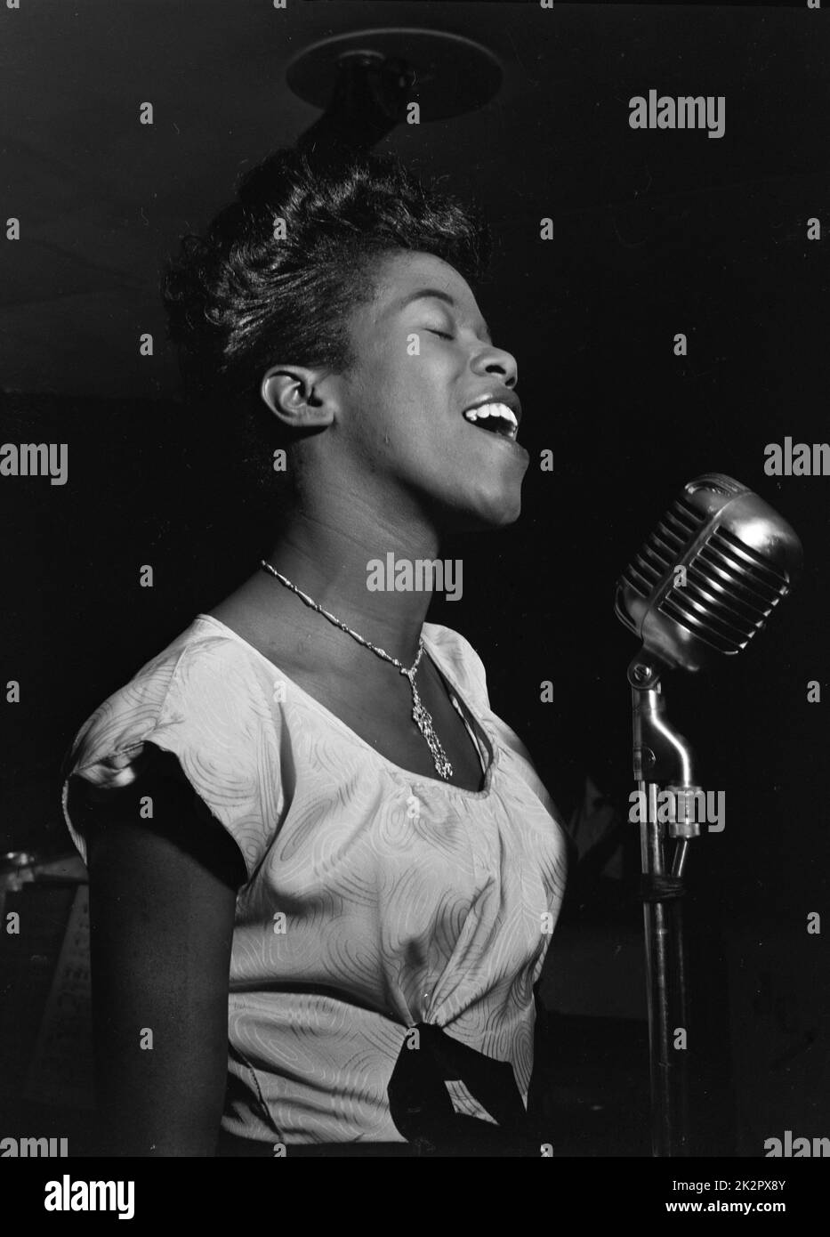 William Paul Gottlieb photographie de la chanteuse Sarah Vaughan Banque D'Images
