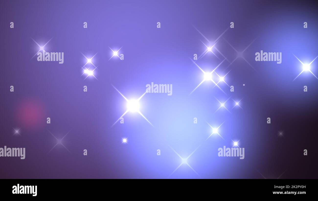 Illustration de cercles colorés bokeh et étoiles arrière-plan Banque D'Images