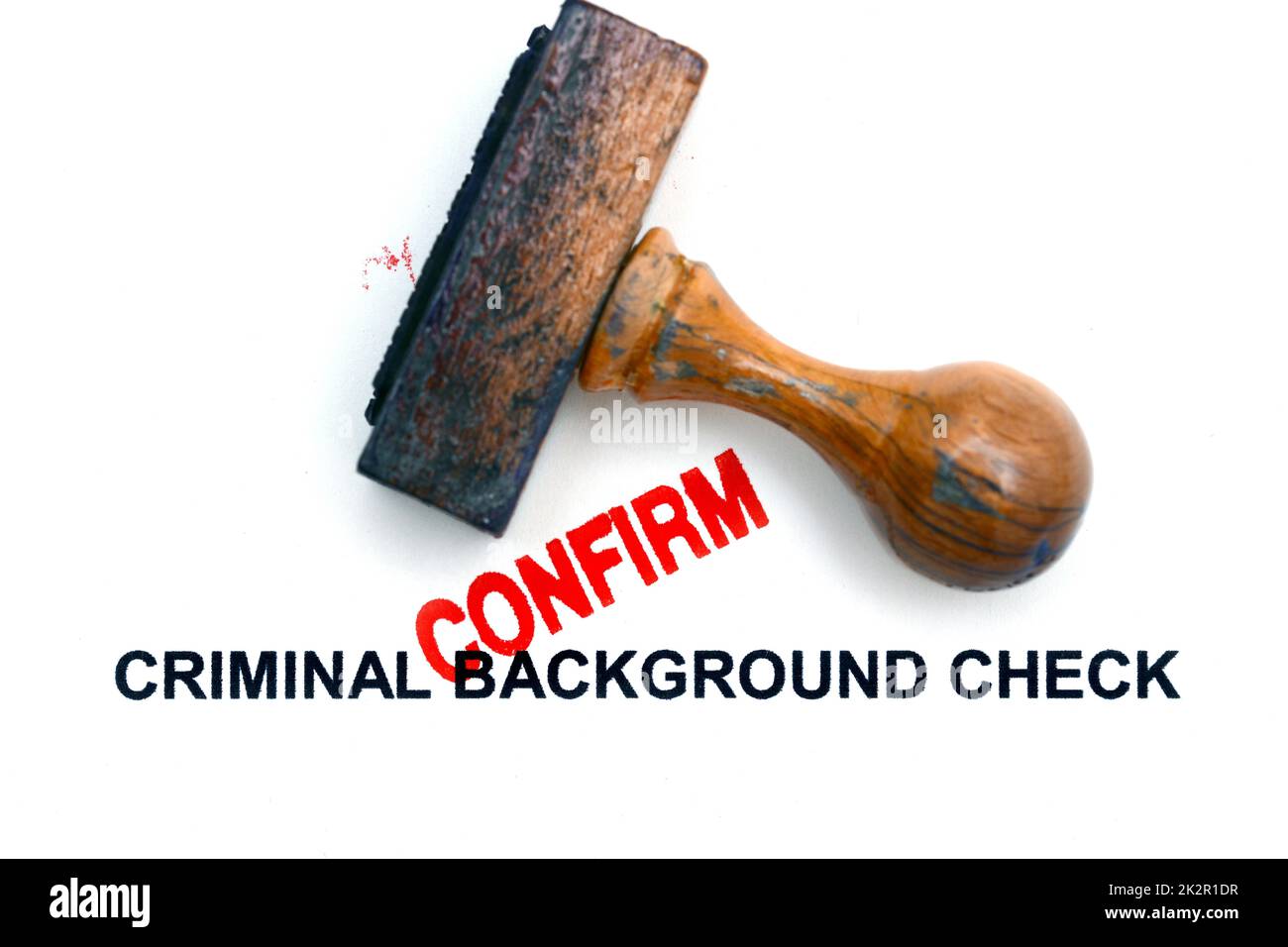 Vérification des antécédents criminels Banque D'Images