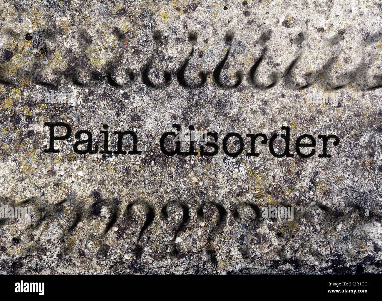 Trouble de la douleur concept grunge Banque D'Images