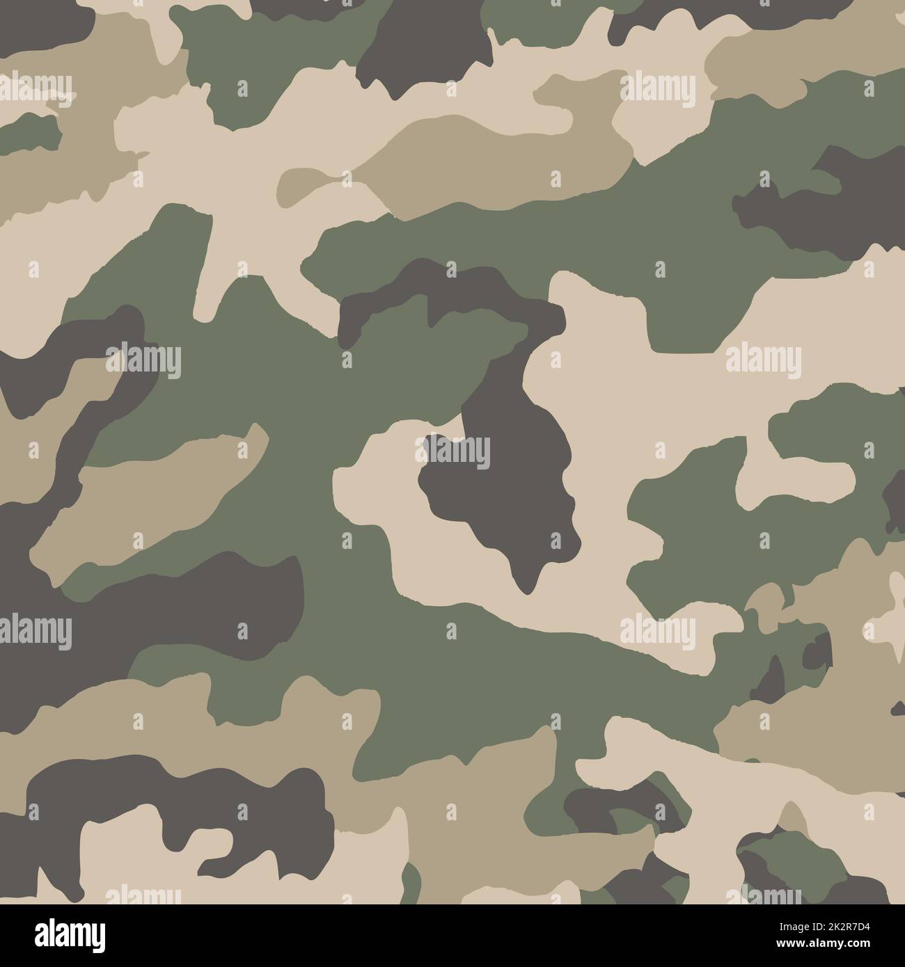 Texture d'arrière-plan de la flore de l'armée verte - illustration vectorielle Banque D'Images