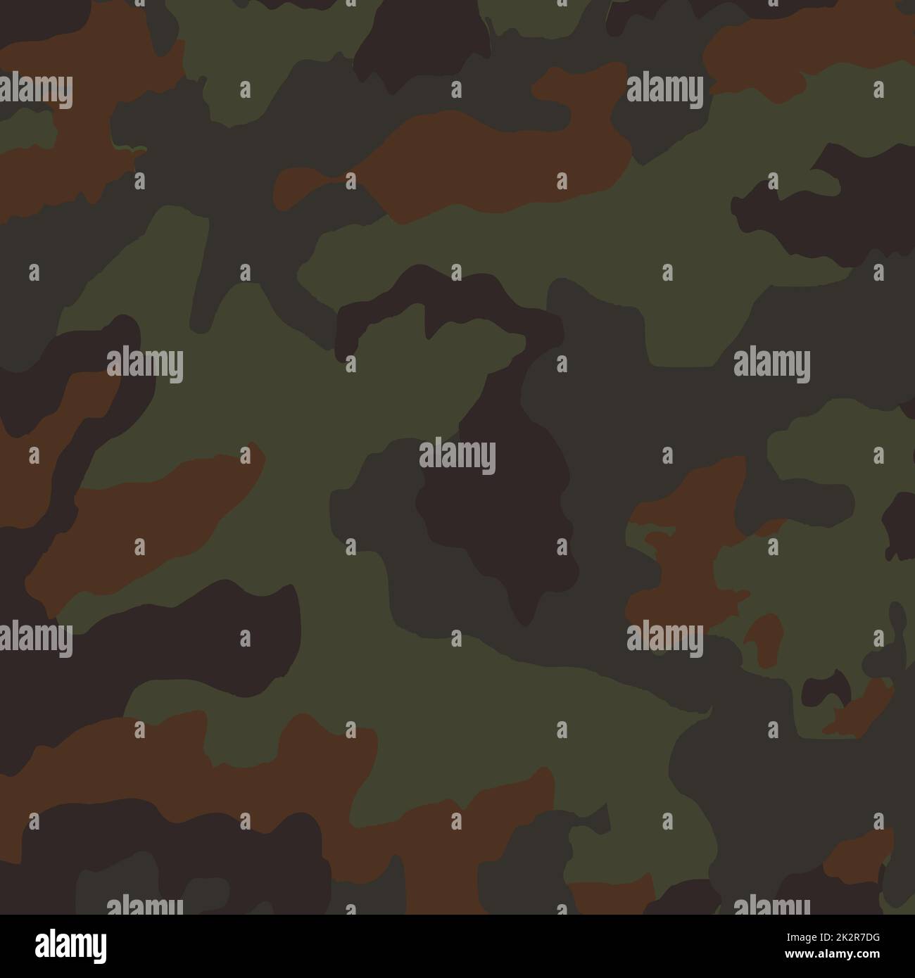 Texture d'arrière-plan de la flore de l'armée verte - illustration vectorielle Banque D'Images