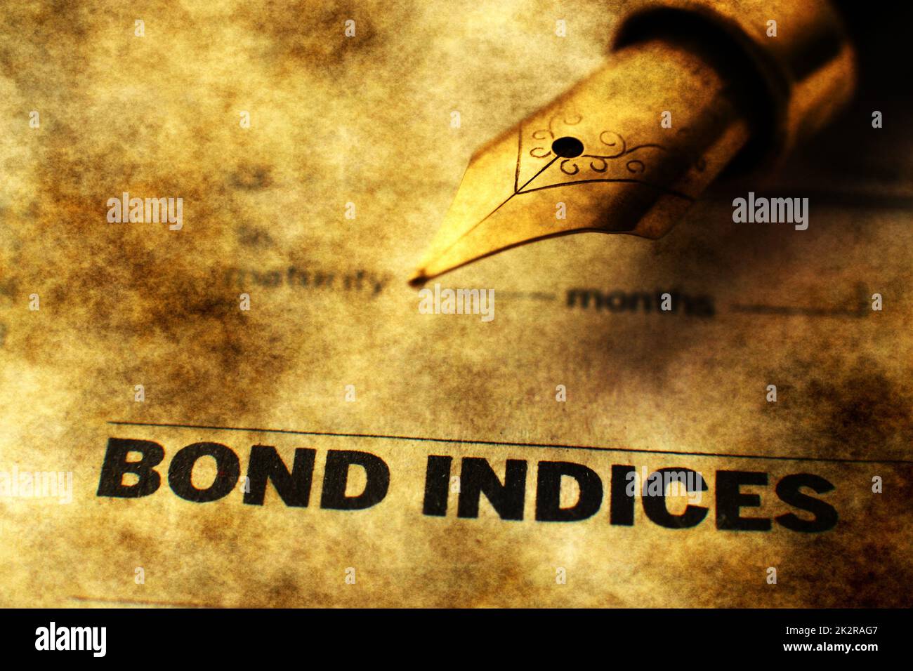 Indices obligataires Banque D'Images