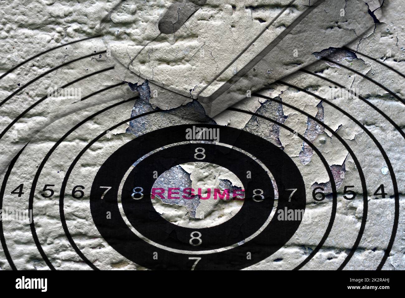 Cible de curriculum vitae Banque D'Images