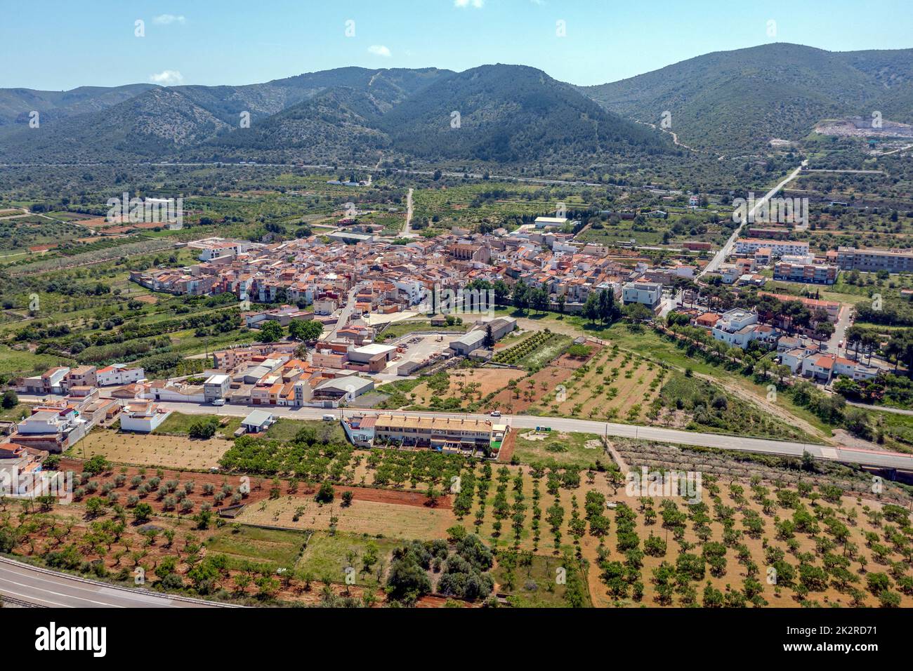 Santa Magdalena de Pulpis ou Polpis, de la Communauté Valencienne, Espagne. Appartenant à la province de Castellon, dans la région de Bajo Maestrazgo. Banque D'Images