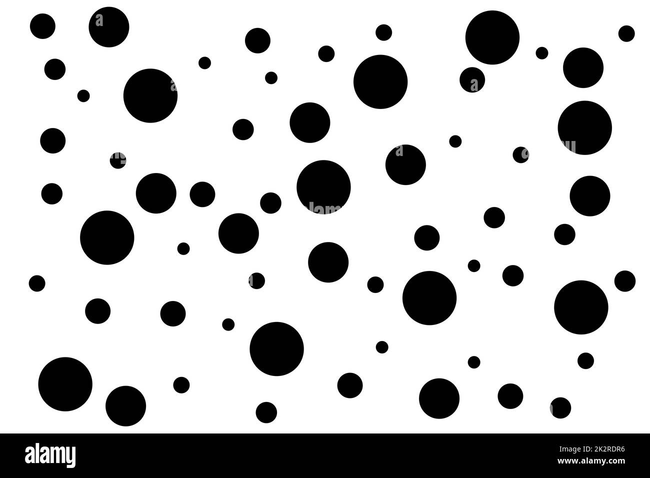 Arrière-plan avec points noirs sur blanc Banque D'Images