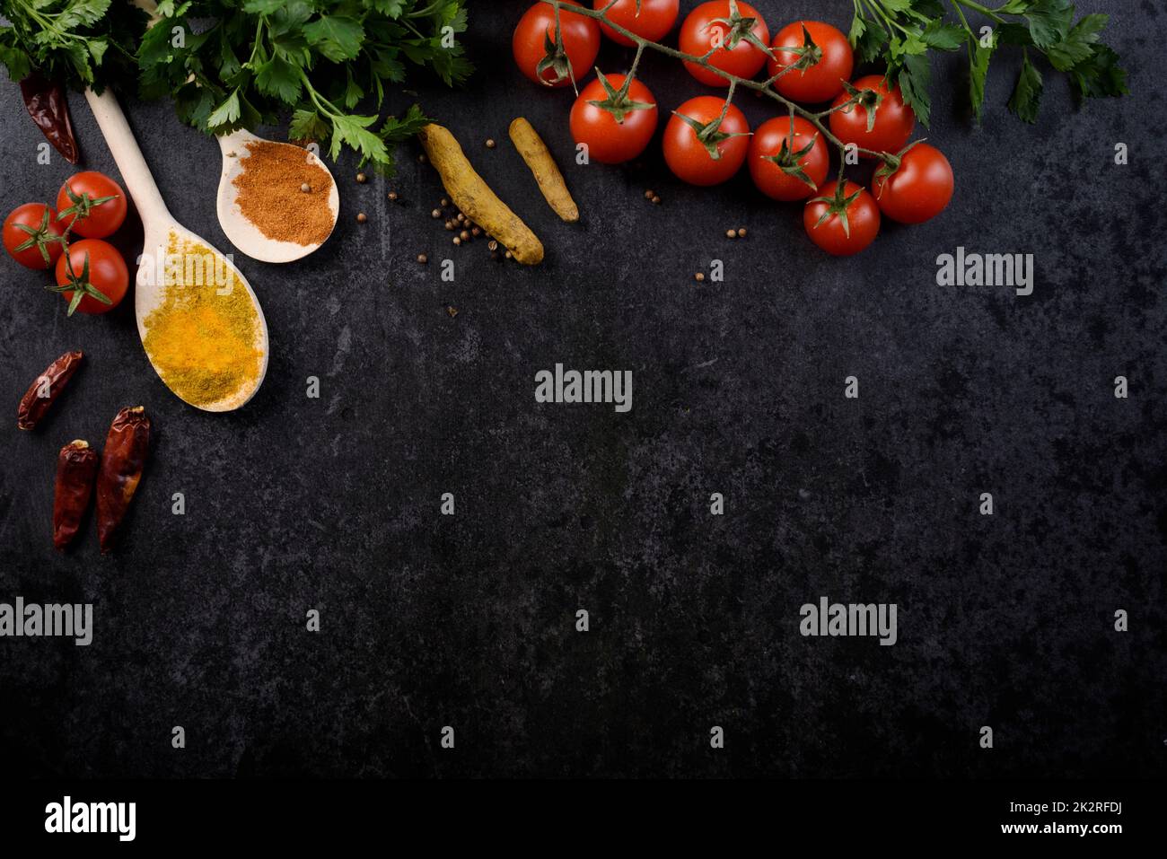 Les ingrédients alimentaires Banque D'Images