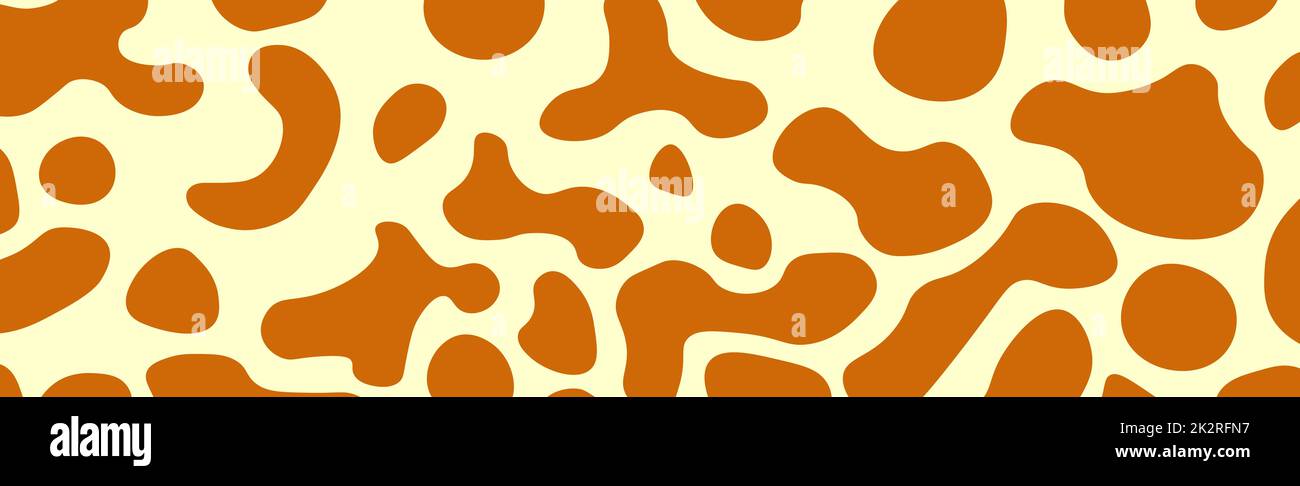 Texture panoramique de la peau de fourrure girafe africaine - Vector Banque D'Images