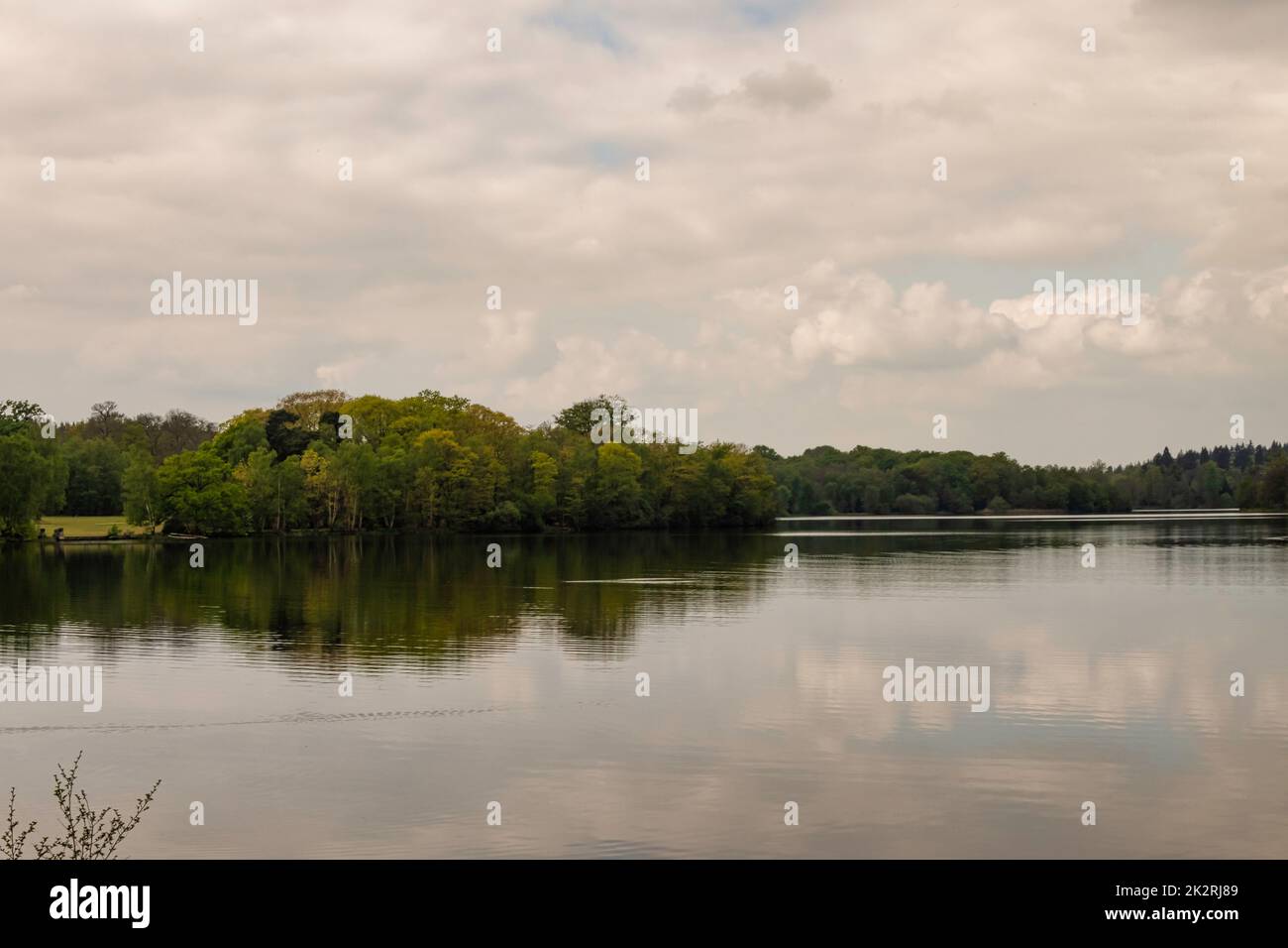 Virginia Water Lake à Windsor Great Park, Royaume-Uni Banque D'Images
