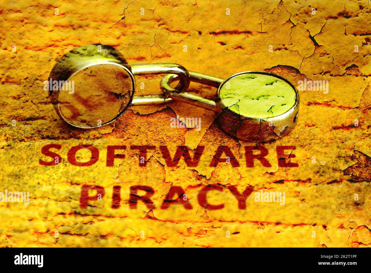 Le piratage logiciel concept grunge Banque D'Images