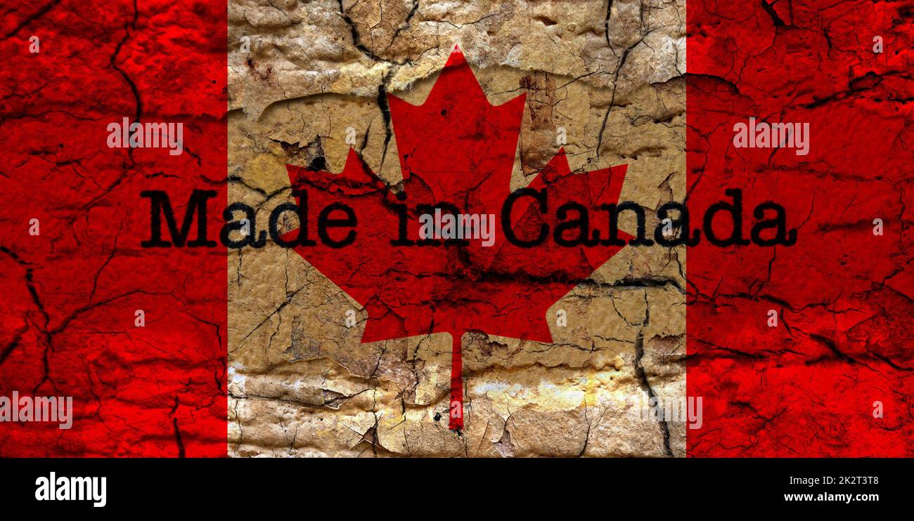 Fabriqué au Canada Banque D'Images