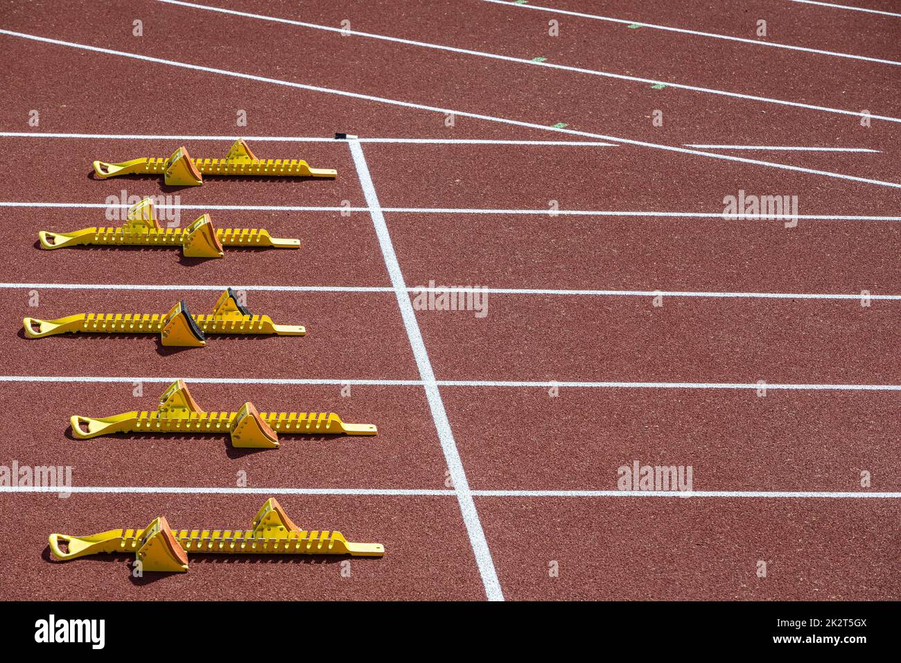 piste de course dans le stade Banque D'Images