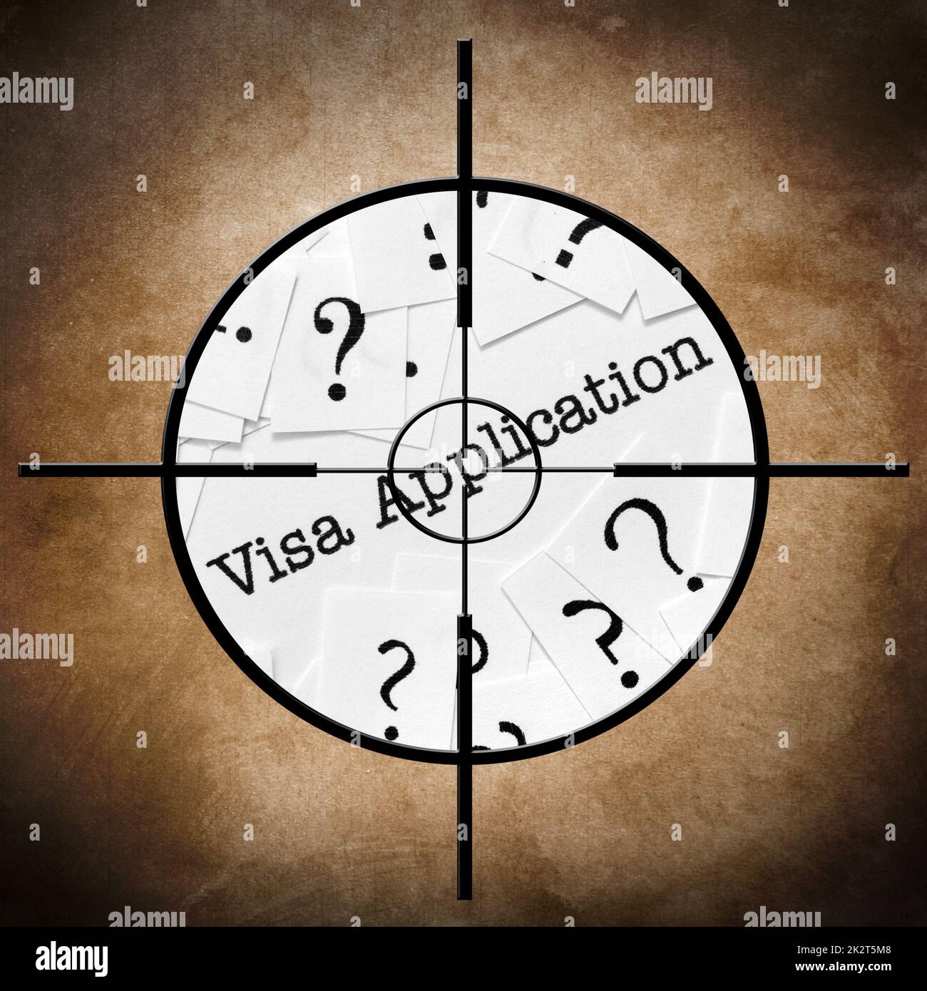 Demande de visa Banque D'Images