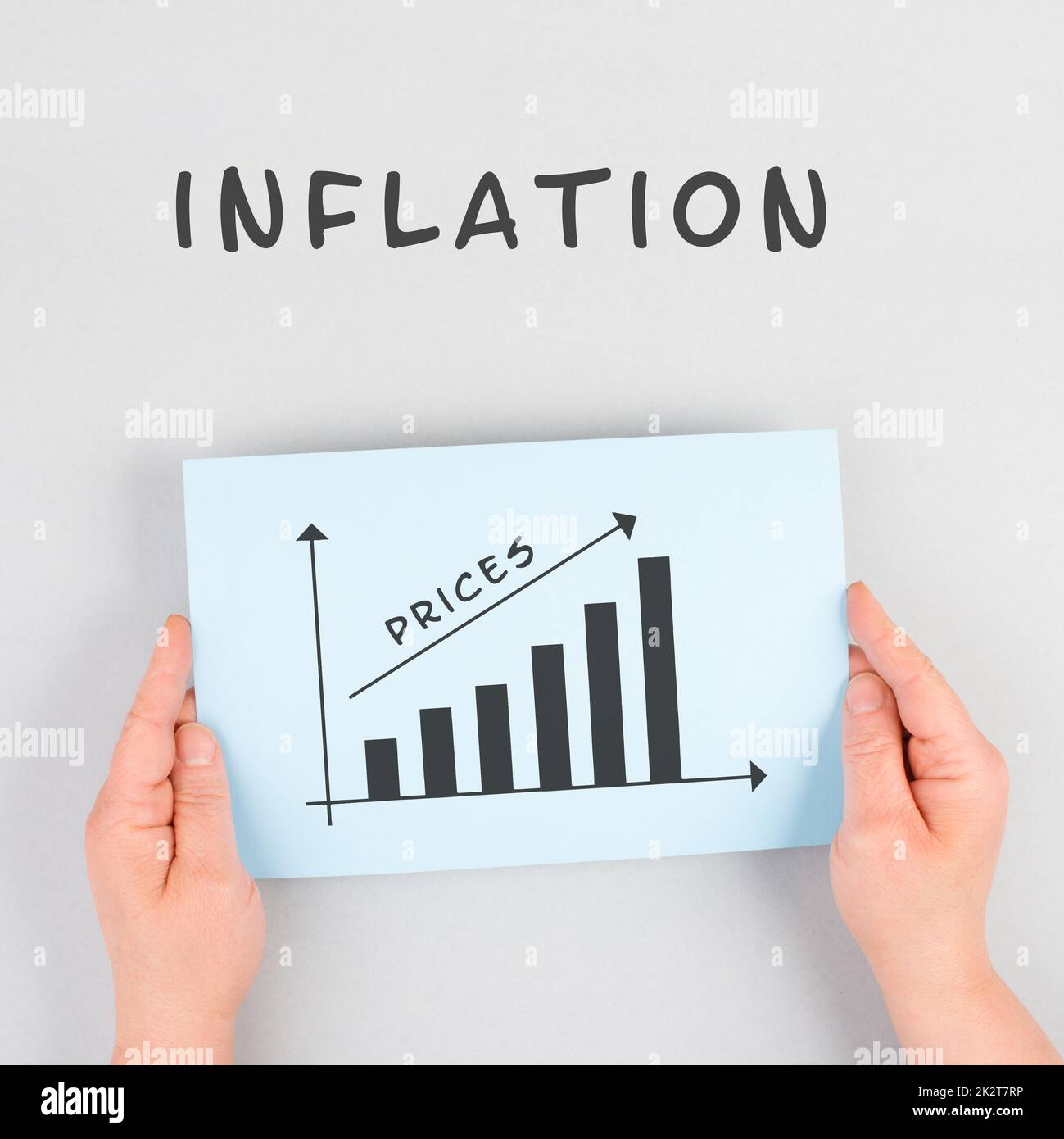 Augmentation des prix mondiaux , dépenses de vie élevées, pénurie de produits alimentaires, coûts du gaz et de l'électricité, inflation du dollar et de l'euro, comme le montre le graphique Banque D'Images