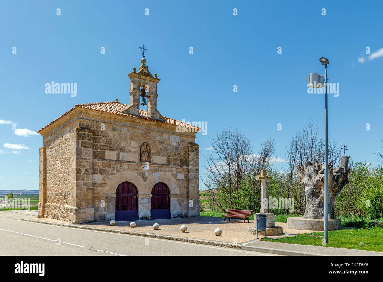 Ermitage du Christ de la Vega à Pinel de Abajo Valladolid Banque D'Images