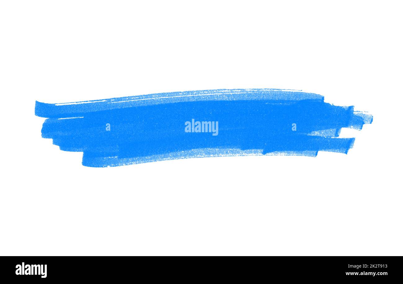 Bannière dessinée à la main avec un crayon bleu Banque D'Images Bannière dessinée à la main avec un crayon bleu Banque D'Images