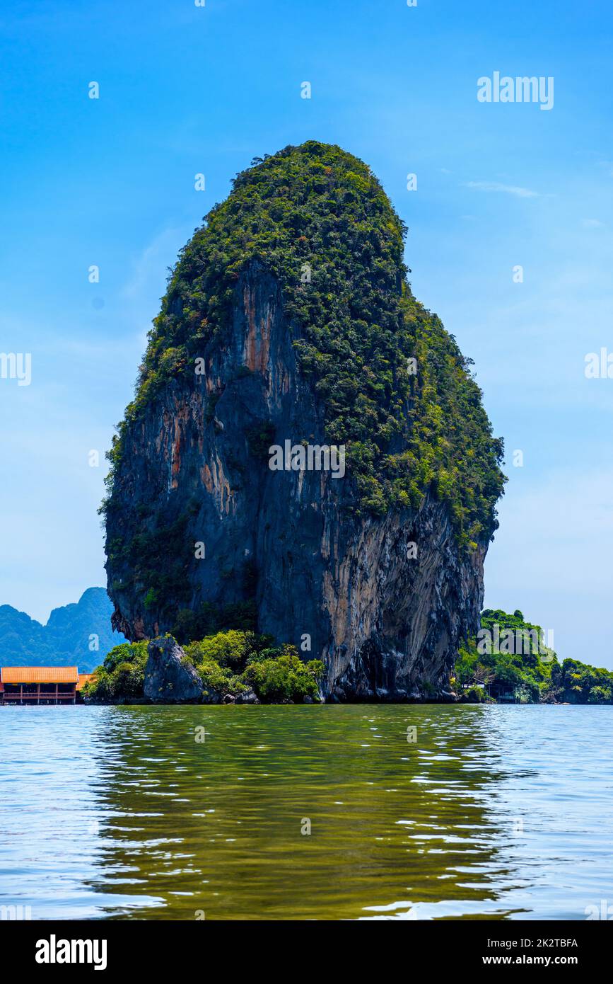 Village de Koh Panyee, Ko Panyi, Mueang Phang-nga, Ao Phang-nga NAT Banque D'Images